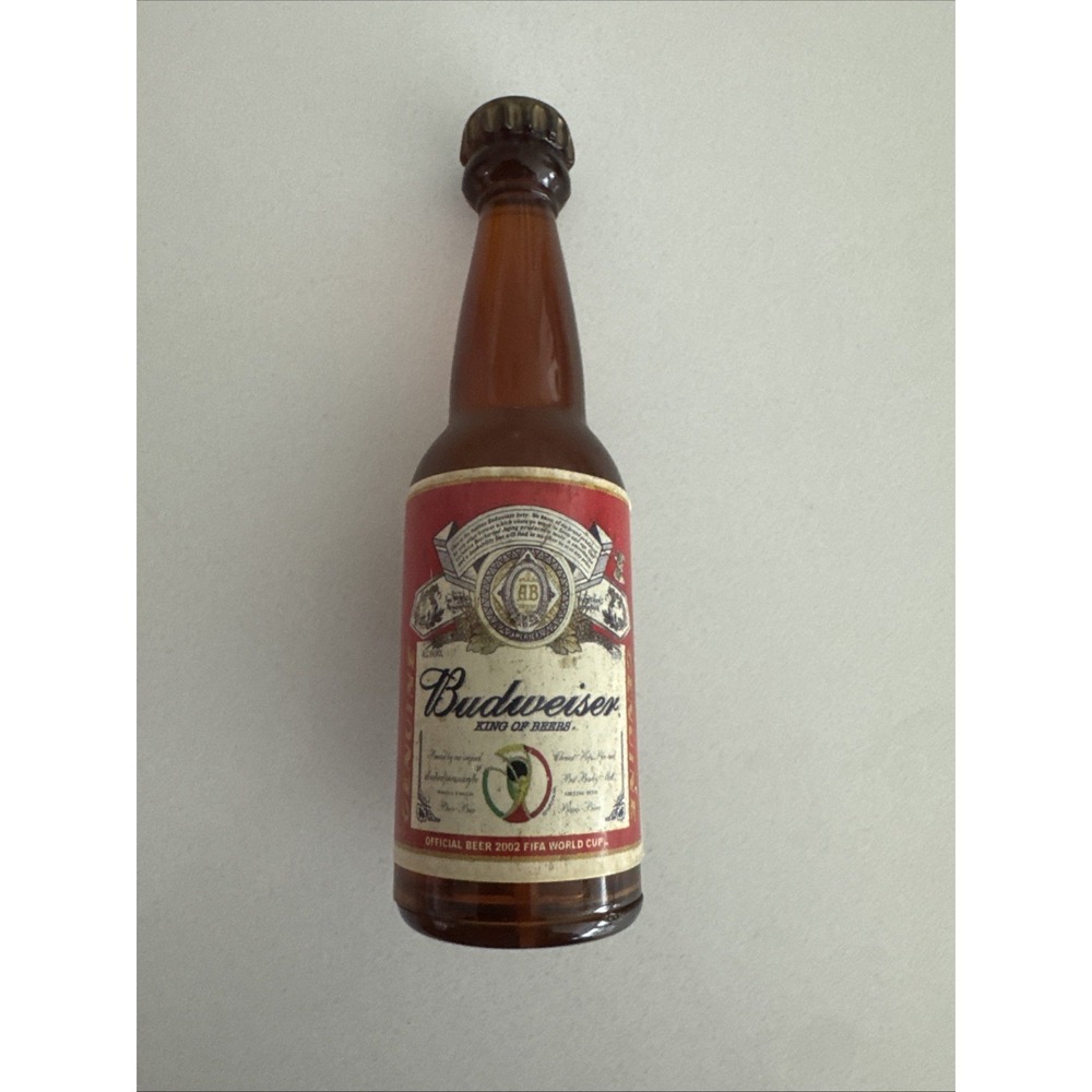 vtg budweiser refrigerator Magnet Official 2002 Fifa Beer Logo